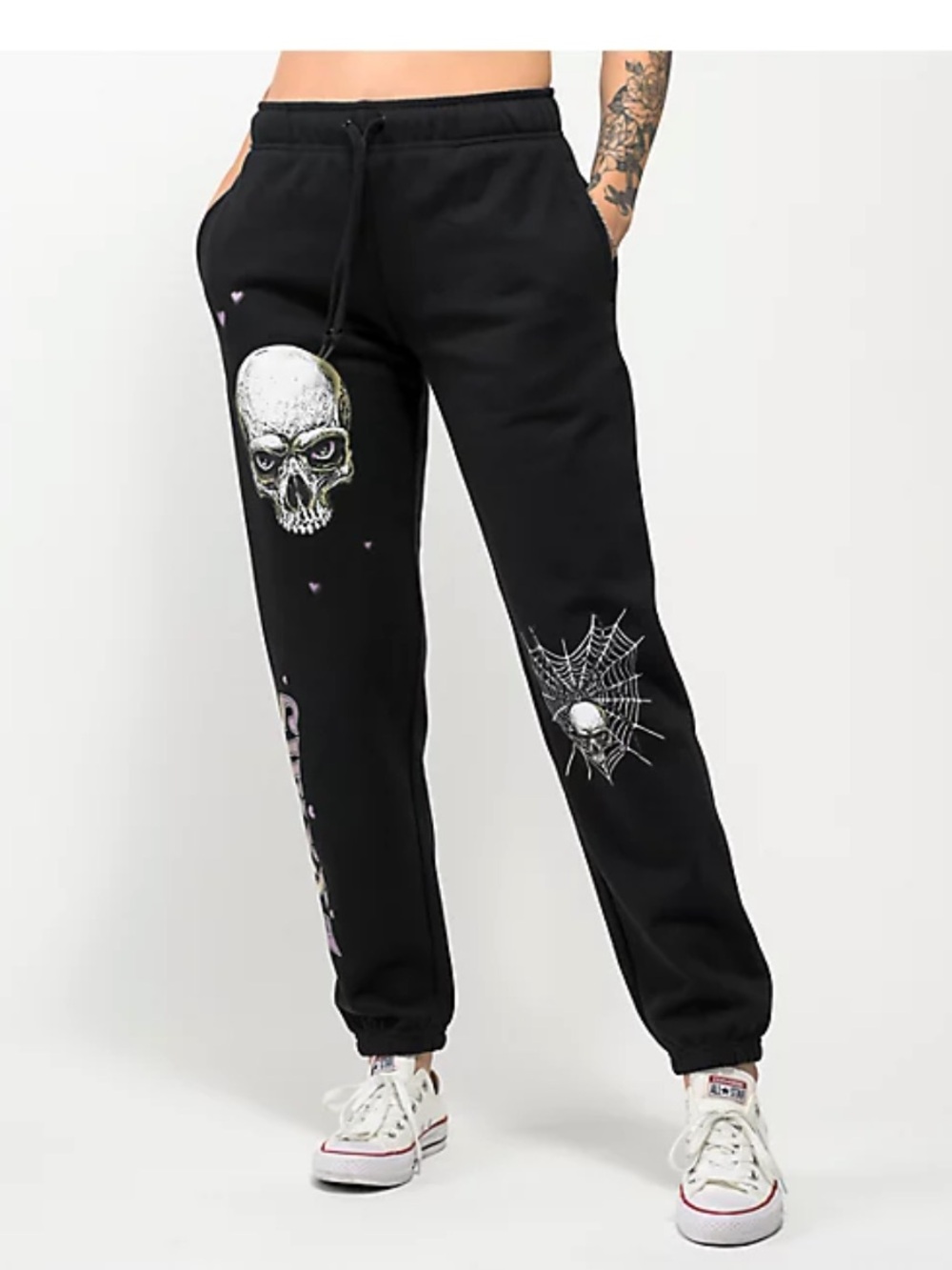 SWIXXZ Tangled Skull Black Joggers